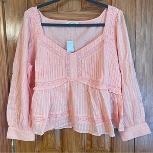 American Eagle Light Coral Blouse
